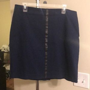 Navy blue pencil skirt